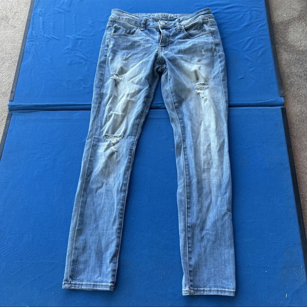 American Eagle Outfitters Blue Jeggings Classic Denim